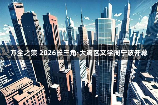 万全之策 2026长三角·大湾区文学周宁波开幕